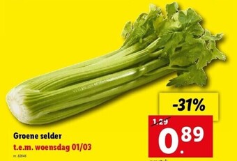 Lidl Groene selder aanbieding