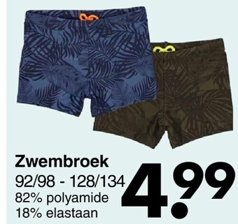 Wibra Zwembroek aanbieding