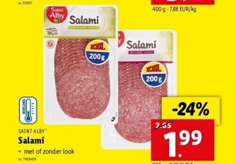 Lidl Salami aanbieding