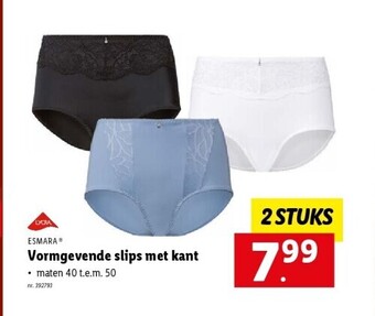 Lidl Vormgevende slips met kant aanbieding