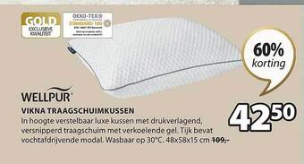 Jysk Vikna traagschuimkussen aanbieding
