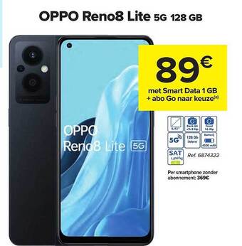 Carrefour Oppo reno8 lite 5g 128gb aanbieding