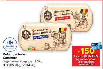 Carrefour Gekarnde boter aanbieding