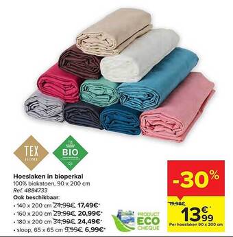 Carrefour Hoeslaken in bioperkal aanbieding