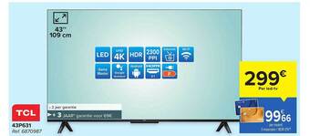 Carrefour Tcl ledtv aanbieding