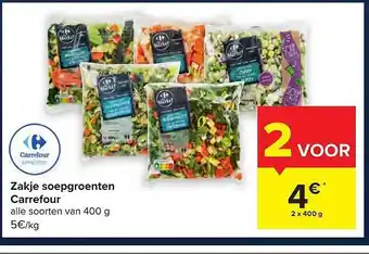 Carrefour Zakje soepgroenten aanbieding