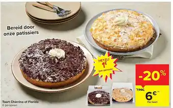 Carrefour Taart cherrina of florida aanbieding