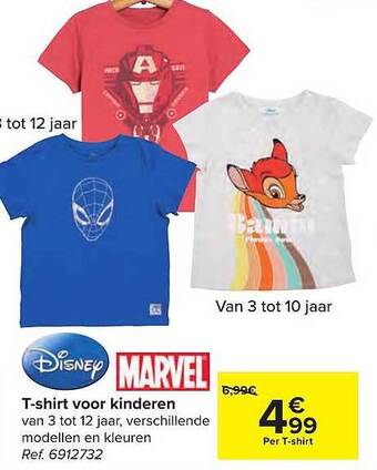 Carrefour Tshirt voor kinderen aanbieding