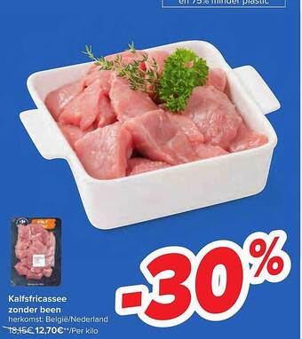Carrefour Kalfsfricassee zonder been aanbieding