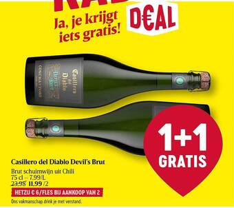 Delhaize Casillero del diablo devil's brut aanbieding