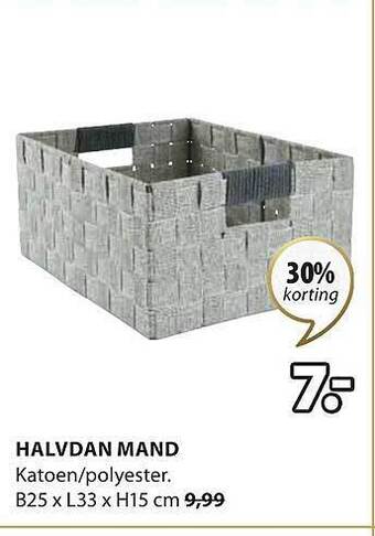 Jysk Halvdan mand aanbieding