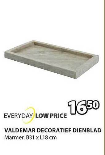 Jysk Valdemar decoratief dienblad aanbieding