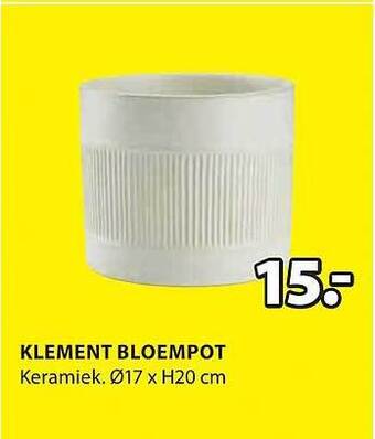 Jysk Klement bloempot aanbieding