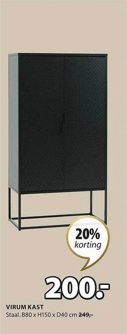 Jysk Virum kast aanbieding
