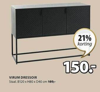 Jysk Virum dressoir aanbieding