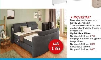 Nani decor pavia eik bed 90 x 200 cm, nachttafel en kleerkast 2 deuren (b 102 cm)
