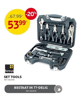 Brico Set tools aanbieding