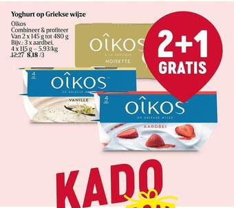 Delhaize Yoghurt op griekse wijze oîkos aanbieding