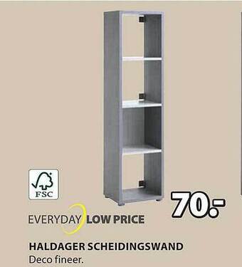 Jysk Haldager scheidingswand aanbieding