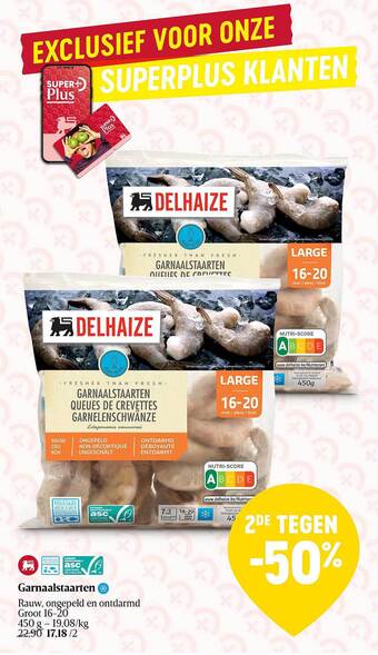 Delhaize Garnaalstaarten aanbieding