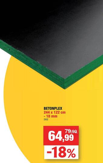 Hubo Betonplex aanbieding