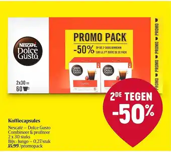 Delhaize Koffiecapsules nescafé dolce gusto aanbieding