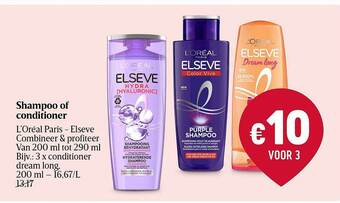 Delhaize Shampoo of conditioner aanbieding