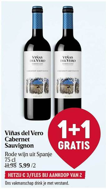 Delhaize Viñas del vero cabernet sauvignon aanbieding