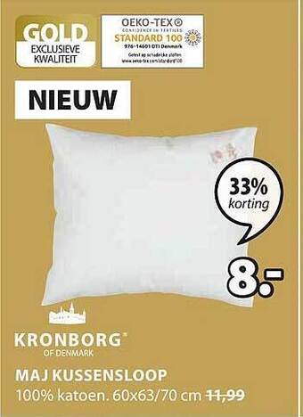Jysk Maj kussensloop aanbieding