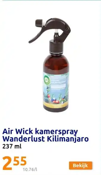 Action Air Wick Kamerspray Wanderlust Kilimanjaro 237 ml aanbieding