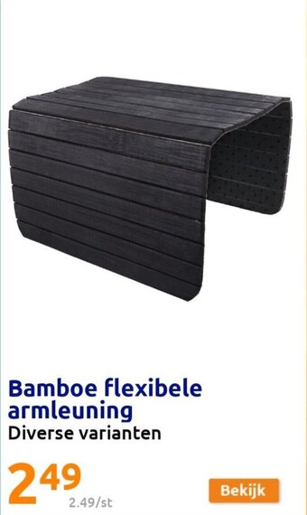 Action Bamboe Flexibele Armleuning aanbieding