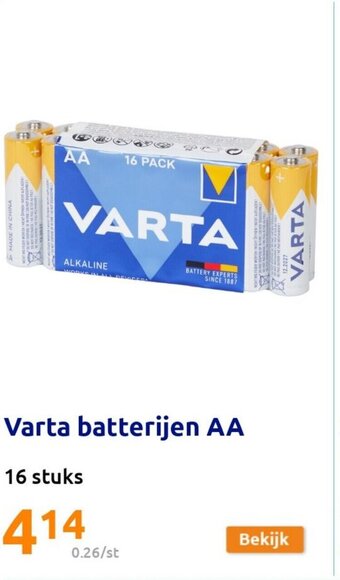Varta Batterijen AA 16 stuks