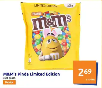 Action M&M's Pinda Limited Edition 300 gram aanbieding