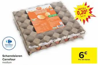 Carrefour Scharreleieren medium per 30 eieren aanbieding