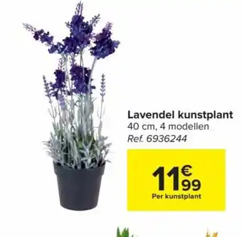 Carrefour Lavendel Kunstplant 40cm aanbieding