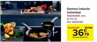 Carrefour Gamma Inductie Unlimited Ø24cm aanbieding