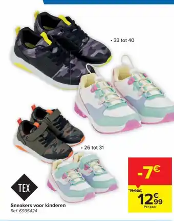 Carrefour Tex Sneakers voor Kinderen aanbieding