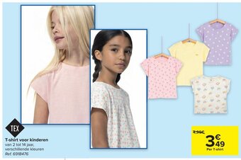 Carrefour Tex T-Shirt Voor Kinderen aanbieding