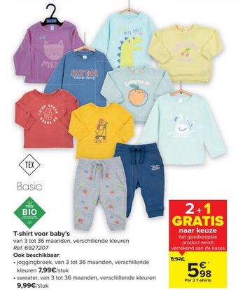 Carrefour T-Shirt voor Baby's aanbieding