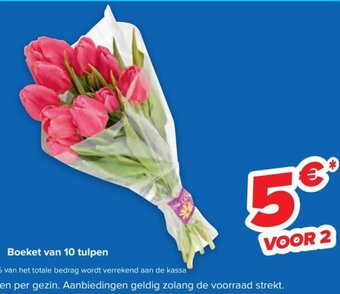 Boeket van 10 Tulpen