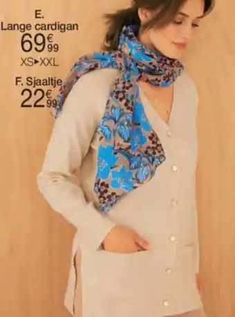 Lange Cardigan Ecru Chine