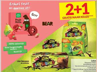 Intermarché Lotus dinosaurus of bear aanbieding