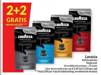 Intermarché Lavazza koffiecapsules nespresso aanbieding
