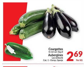 Intermarché Courgettes, aubergines aanbieding