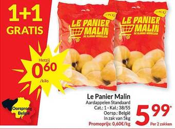 Intermarché Le panier malin aardappelen standaard aanbieding