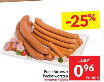 Intermarché Frankfurters of poolse worsten aanbieding