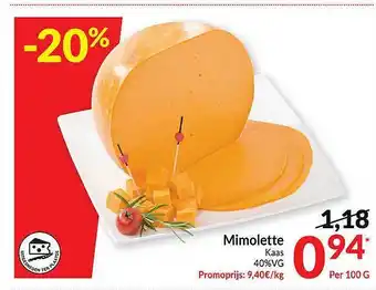 Intermarché Mimolette kaas aanbieding