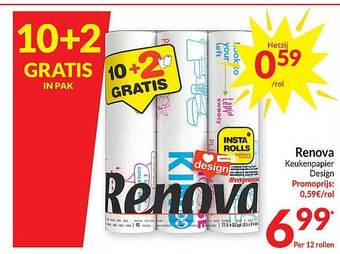 Intermarché Renova keukenpapier aanbieding