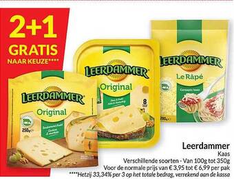 Intermarché Leerdammer kaas aanbieding