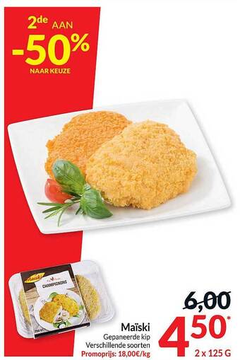 Intermarché Maïski gepaneerde kip aanbieding